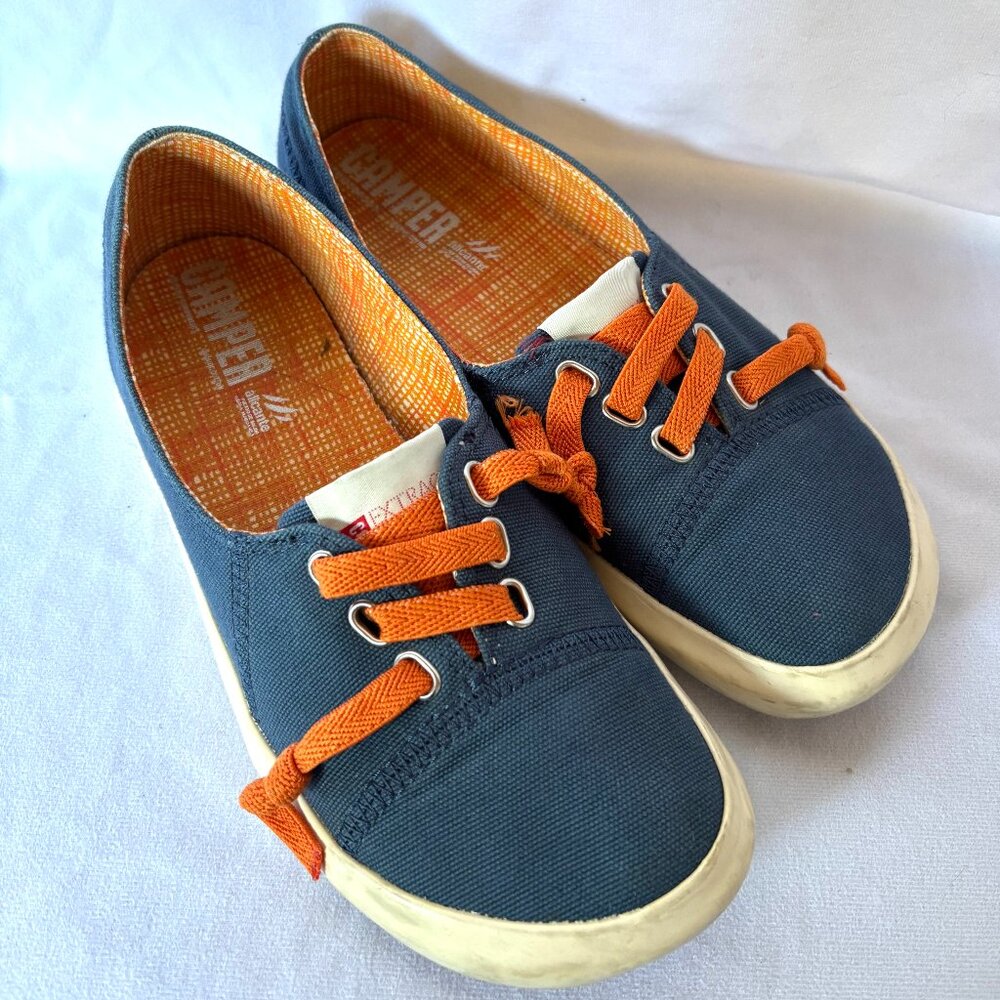 Retro CUTE Camper Slip-On Sneakers with orange laces | EUR 39